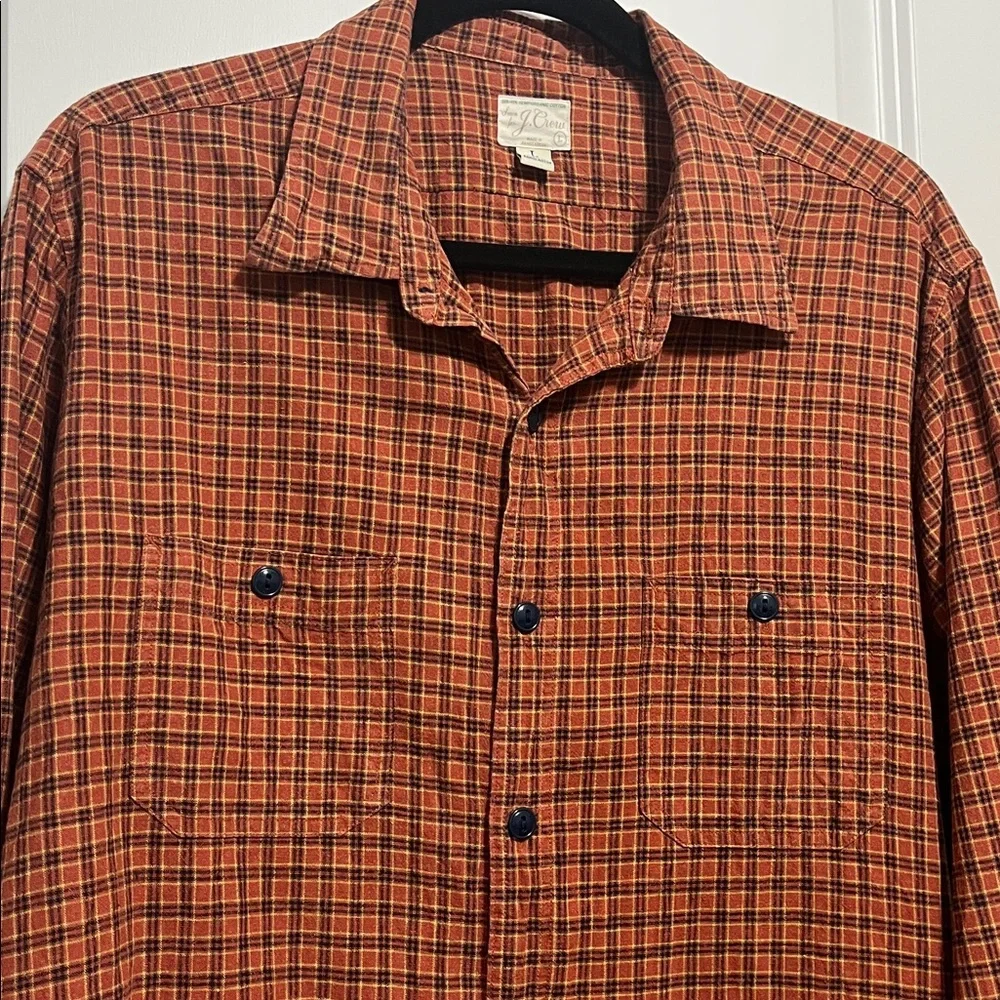 J. Crew Hemp/Organic Cotton Shirt Sz Large